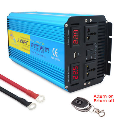 qualité  For Air Conditioning 3000W/6000W Power Inverter Pure Sine Wave 12V DC To AC 220V Function Car Inverter Solar Pump Pump Drill Using usine